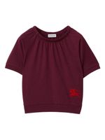 Burberry Kids t-shirt en coton à logo EKD - Rouge