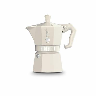 Italiaanse Koffiepot Bialetti MOKA EXCLUSIVE CREAM 3T Crème Aluminium 3 Koppar