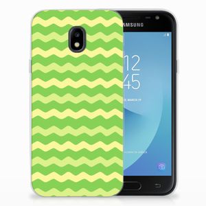 Samsung Galaxy J3 2017 TPU bumper Waves Green