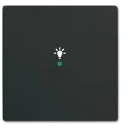 Busch-Jaeger 2CKA006220A0499 Wipschakelaar licht Afdekking 1-voudig free@home Zwart, Diepzwart (RAL 9005) 1 stuk(s)