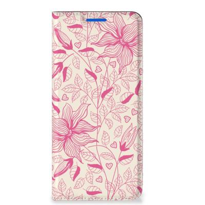 OPPO Reno6 5G Smart Cover Pink Flowers