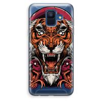Tiger and Rattlesnakes: Samsung Galaxy A6 (2018) Transparant Hoesje