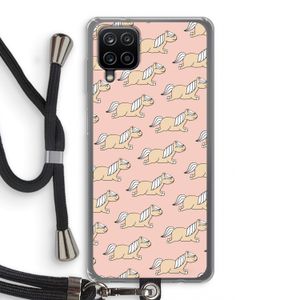 Ponys: Samsung Galaxy A12 Transparant Hoesje met koord