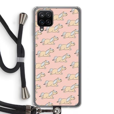 Ponys: Samsung Galaxy A12 Transparant Hoesje met koord