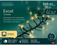 Lumineo Excel twinkel 648 led champagne