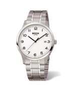 Boccia 3620-01 Horloge titanium zilverkleurig-wit 39 mm
