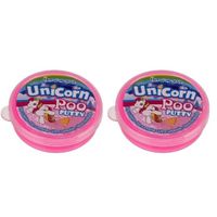 2x potjes roze eenhoorn slijm speelgoed 40 gram