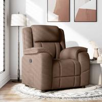 Fauteuil verstelbaar stof bruin