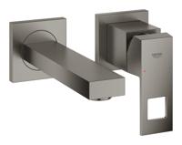 Wastafelmengkraan GROHE Eurocube 2-Gats Wand 172 Mm Hard Graphite Geborsteld