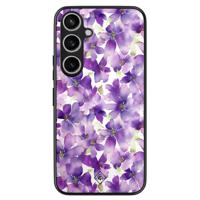 Samsung Galaxy A35 hoesje - Floral violet