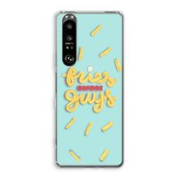 Always fries: Sony Xperia 1 III Transparant Hoesje