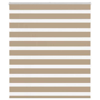 Zebra Blind 125x150 cm stofbreedte 120,9 cm polyester zandbruin