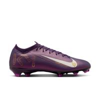 Nike Zoom Mercurial Vapor 16 Mbappé Pro Gras Voetbalschoenen (FG) Paars Goud Wit