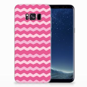 Samsung Galaxy S8 Plus TPU bumper Waves Pink