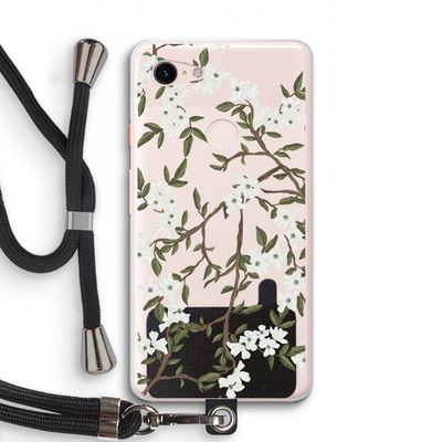 Blossoming spring: Pixel 3 XL Transparant Hoesje met koord