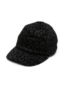 Dolce & Gabbana Kids casquette à logo imprimé - Noir