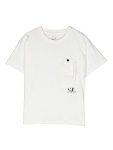 C.P. Company Kids t-shirt en coton à poche poitrine plaquée - Blanc