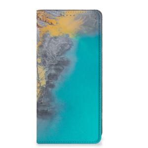 OnePlus 11 Standcase Marble Blue Gold