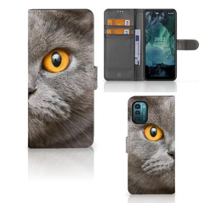 Telefoonhoesje | Met pasjeshouder | Nokia G11 | G21 Britse Korthaar