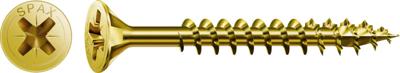 100 Spax Yellox schroeven 4x60mm voldraad PZ2