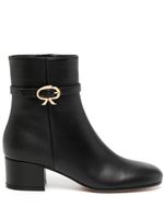 Gianvito Rossi bottines Ribbon à détail de boucle - Noir