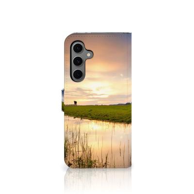 Samsung Galaxy S24 FE | Telefoonhoesje | Met pasjeshouder | Koe