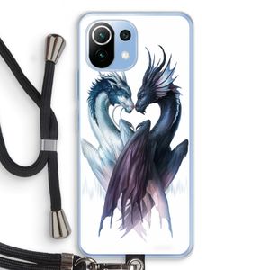 Yin Yang Dragons: Xiaomi Mi 11 Lite Transparant Hoesje met koord