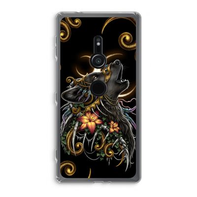 Huilende Wolf: Sony Xperia XZ2 Transparant Hoesje