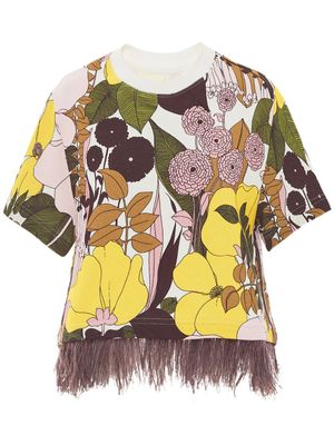 La DoubleJ robe La Scala à fleurs - Violet