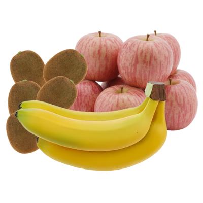 Bellatio Design Kunstfruit - fruitschaal decoratie set - bananen - appels - kiwi's - fruit Bellatio Design Kunstfruit - fruitschaal decoratie set - bananen - appels - kiwi's - fruit