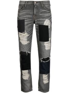 Junya Watanabe jean court à taille basse - Gris