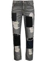 Junya Watanabe jean court à taille basse - Gris