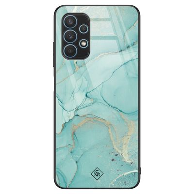 Samsung Galaxy A32 5G glazen hardcase - Touch of mint Samsung Galaxy A32 5G glazen hardcase - Touch of mint