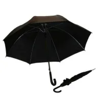 Benson Paraplu - Zwart 125 Ø - thumbnail
