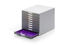 Durable VARICOLOR10 - 7610 761027 Ladebox Grijs DIN A4, DIN C4, Folio, Letter Aantal lades: 10