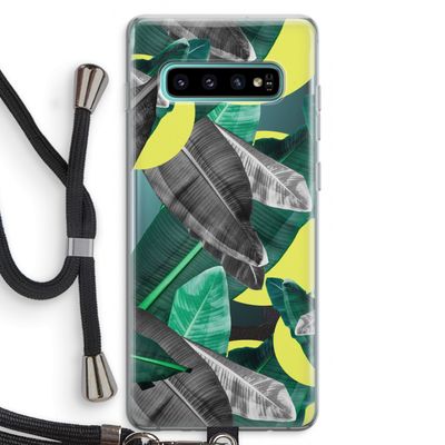Fantasie jungle: Samsung Galaxy S10 Plus Transparant Hoesje met koord