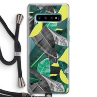 Fantasie jungle: Samsung Galaxy S10 Plus Transparant Hoesje met koord