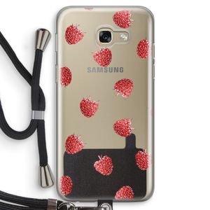 Framboosjes: Samsung Galaxy A5 (2017) Transparant Hoesje met koord