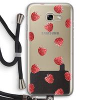 Framboosjes: Samsung Galaxy A5 (2017) Transparant Hoesje met koord