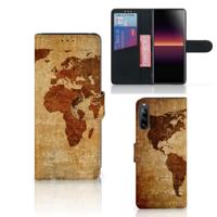 Sony Xperia L4 | Flip Cover | Wereldkaart | Portemonnee hoesje