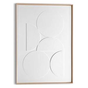 Reinders - Planets White - Relief Art Schilderij 70x50cm Hout