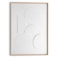 Reinders - Planets White - Relief Art Schilderij 70x50cm Hout