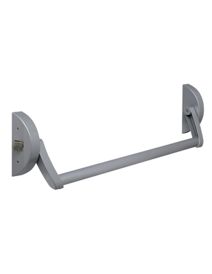 Lips FLAR101E Paniekopener Freedom Line model R | met duwstang | 1 sluitpunt met nachtschootblokkering | 910mm kleur rood/zilvergrijs. - 7225479