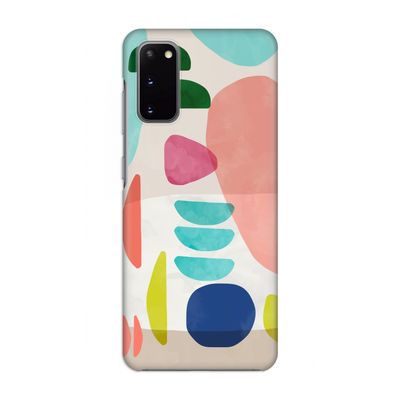 Bold Rounded Shapes: Volledig geprint Samsung Galaxy S20 Hoesje