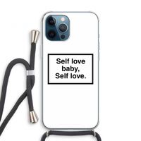 Self love: iPhone 12 Pro Transparant Hoesje met koord