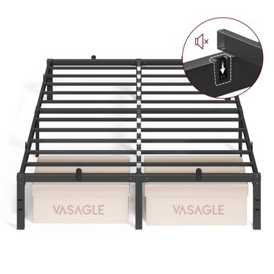 Metalen bedframe met opbergruimte eenvoudig te monteren, 200 x 140 x 35.6 cm