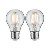Paulmann 28856 LED-lamp Energielabel F (A - G) E27 5 W Warmwit (Ø x h) 60 mm x 108 mm 2 stuk(s)