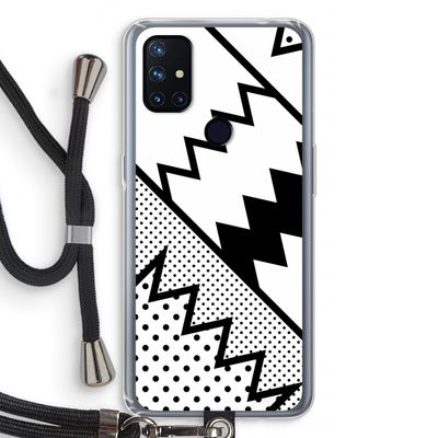 Pop Art #5: OnePlus Nord N10 5G Transparant Hoesje met koord