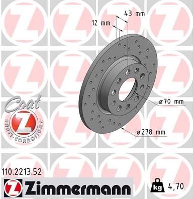 Remschijf SPORT REMSCHIJF COAT Z 110221352