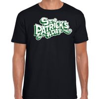 Zwart St. Patricks day t-shirt heren - thumbnail